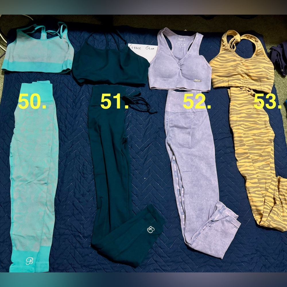 Bombshell Sportswear Gymshark Firm Abs Alphalete Gym Clothing Lot 3